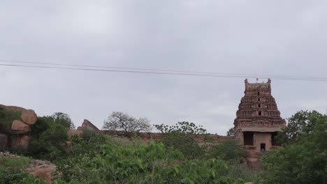 Ruined-Gopuram-of-Malayavantha-Raghunatha-Temple-on-top-of-the-hill-at-Hampi