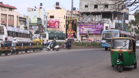 Straße-In-Bangalore,-Indien