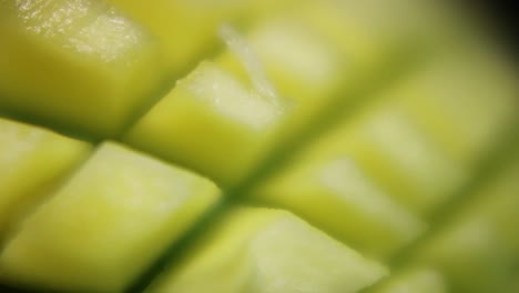 Macro-Close-Up-Of-Chopped-Exotic-Tropical-Mango