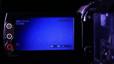 Touch-screen-of-the-video-camera-in-the-dark