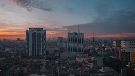 Night-to-day-time-lapse-in-Jakarta
