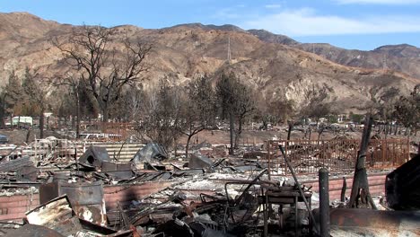 Burned-down-trailer-park-near-Sylmar-so-called-Sayre-Fire-near-Los-Angeles,-USA
