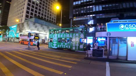 Hongkong-Bei-Nacht-Im-Zentrum
