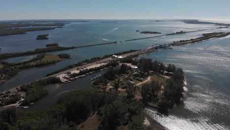 Aerial-view-of-Eldred's-Marina-and-the-keys-surrounding-Boca-Grande