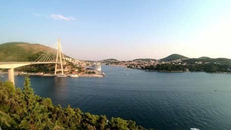 Puente-Dubrovnik-Franjo-Tudman-En-Lapso-De-Tiempo