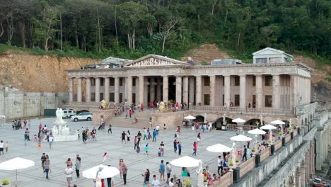 Drone-footage-of-the-Temple-of-Leah-in-Cebu,-Philippines-2