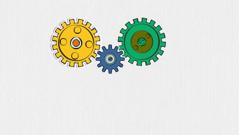 Automated-Gears-Moving-in-Synch-as-a-Hand-Arranges-them-to-Indicate-Processes-and-Automation