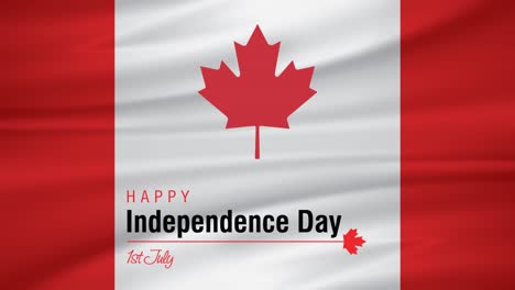Saludos-Para-El-Día-De-La-Independencia-De-Canadá-Mostrados-En-Un-Fondo-De-La-Bandera-Canadiense-1