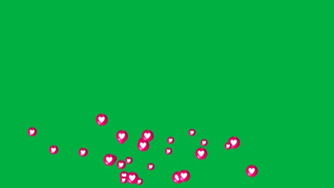 Instagram-Like-Heart-Icon-Shown-Animated-and-Floating-Across-a-Green-Screen-Background-Indicating-Social-Marketing-Concept-1