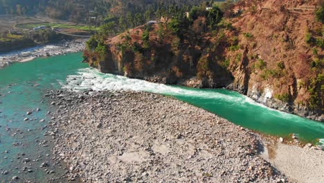 Zooming-into-a-fast-flowing-river-Karnali