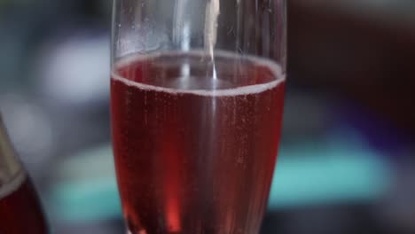 Close-up-of-pink-champagne
