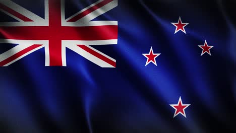 Flagge-Von-Neuseeland-Weht-Im-Hintergrund