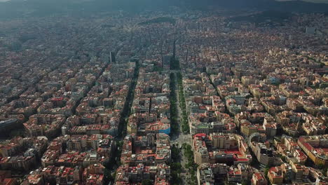 Obenliegende-Ansicht-Von-Barcelona-Eixample