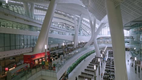 Interior-De-La-Estación-De-Kowloon-Oeste-De-Hong-Kong
