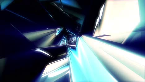 Endlessly-looping-three-dimentional-abstract-cartoon-tunnel-in-blue---can-be-used-as-stage-background-at-a-concert-or-event