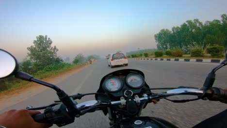 A-wide-angle-Shoot-on-a-motorcyclist-Riding-2