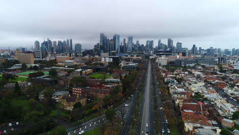 Aerial-of-Melbourne-city-from-northern-suburbs