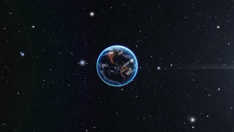 Planet-Erde,-Der-Im-Großen-Universum-Klein-Aussieht