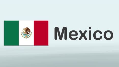 Promo-Intro-Der-3D-Präsentation-Auf-Weißem-Hintergrund-Mit-Einem-Bunten-Band-Der-Flagge-Und-Des-Landes-Mexiko