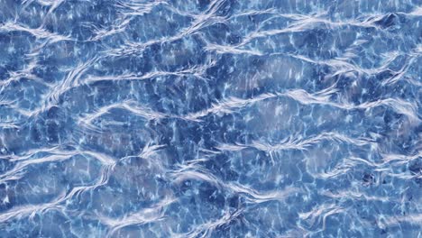 Wunderschöne-Surreale-Blaue-Wellen-Und-Abstrakte-Linien,-Die-In-Einem-Endlosen,-Nahtlos-Schleifenden-Hintergrund-Nach-Unten-Fließen