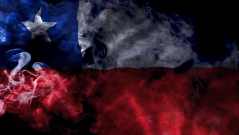 Die-Chilenische-Flagge-Schwenken