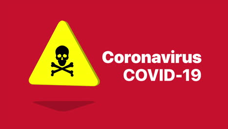 Covid-19-Coronavirus-Biohazard-sign-in--3D-rotating