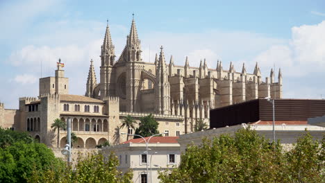 Mittelalterliches-Gebäude-Palma-Kathedrale-Auf-Palma-De-Mallorca
