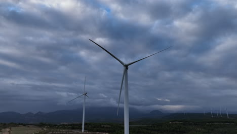 Wind-turbine-for-eolic-energy-production-Aerial-tilt