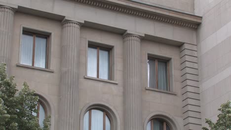 Medium-shot-of-windows-of-Russian-Embassy-in-Berlin,-Germany-1