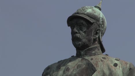 Close-Up-of-Bismarck-Memorial,-Bismarck-Nationaldenkmal,-Berlin,-Germany