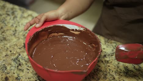 Geschmolzene-Schokolade-Handgemachte-Schokoladenfabrik-Kakaoform-Für