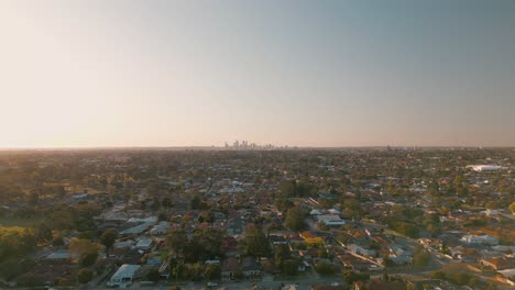Golden-hour-K-drone-footage-of-Perth-skyline