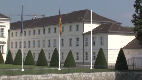 Medium-shot-of-left-wing-of-Schloss-Bellevue,-Bellevue-Palace-in-Berlin,-Germany-1
