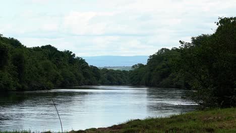 Slow-motion-shot-of-a-large-Brazilian-river