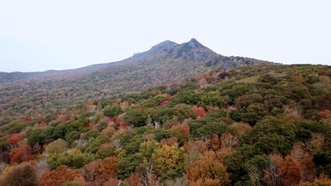 Grandfather-Mountain-North-Carolina-Fall-Foliage,-Grandfather-Mountain-North-Carolina-Leaves-Change-Color-Aerial