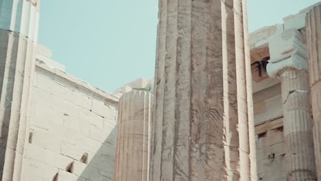 Clip-of-ruins-of-an-ancient-Greek-temple-with-marble-columns-still-standing