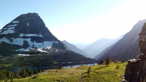 Blick-Vom-Logan-Pass-Auf-Die-Berge-Im-Glacier-National-Park,-Besuchen-Sie-Montana