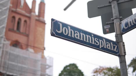 Johannisplatz-Street-Sign,-Haidhausen-District,-Munich,-Germany