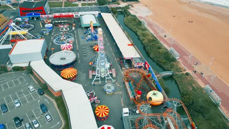 Aerial-video-footage-of-the-seaside-town-of
