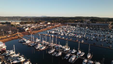 Boats-in-harbor-in-late-summer-K-drone