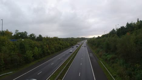 M-Motorway-Freeway-with-Cars-and-Haulage-Trucks
