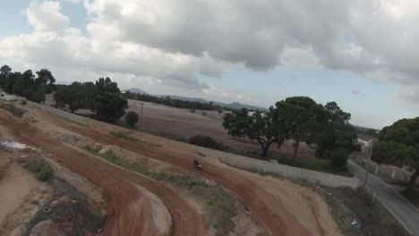Motorcycle-rider-training-on-bike-on-offroad-track