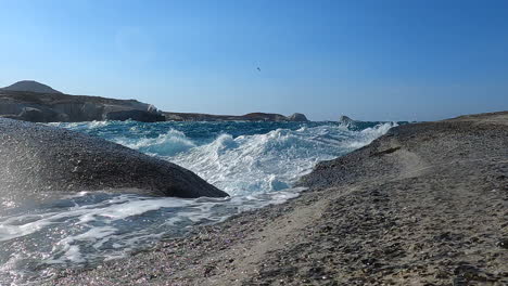 Rocky-shore-of-the-Mediterranean-sea-in-Greece