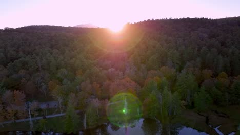 Sonnenuntergang-Luftblasen-Rock-Nc-North-Carolina-Suchen