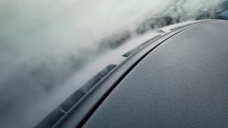 steam-escaping-through-the-AC-ducts-of-the-dash-to-sanitize-the-air