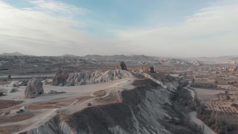 Formación-De-Rocas-En-El-Paisaje-De-Capadocia,-Turquía
