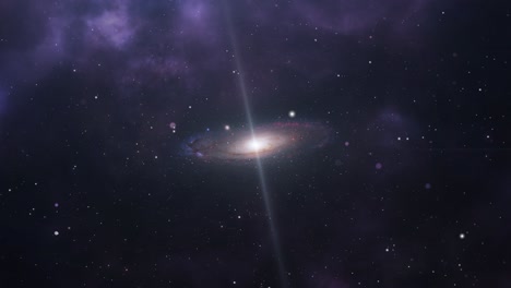 Spiral-Galaxy-with-bright-light