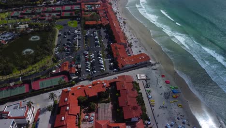 Drone-Aerial-Cinematic-Bird-View-Of-San-Diego-California-La-Jolla-Beach