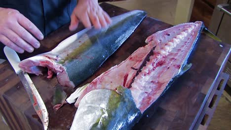 filleting-fish-in-the-kitchen