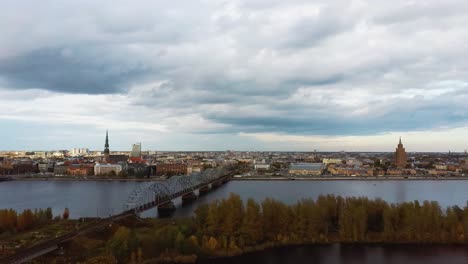 Aerial-View-of-Riga-City-the-Capital-of-Latvia